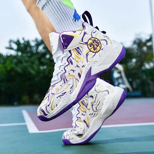Image of Men's Basketball Shoes Fashion Printed Sneakers