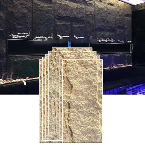 Paneles de pared 3D de piedra natural para decoración interior y exterior, paneles de piedra sintética impermeables