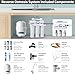 PureDrop RTW5 SGS-Tested 5 Stage Reverse Osmosis Water Filter System with Innovative Top-Mounted Faucet Design, TDS Reduction 50 GPD Under Sink RO Water Filtration Plus Extra 3 Filters