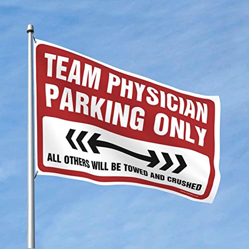 Drapeaux pour extérieur Équipe Médecin, idée cadeau originale décor pour hommes