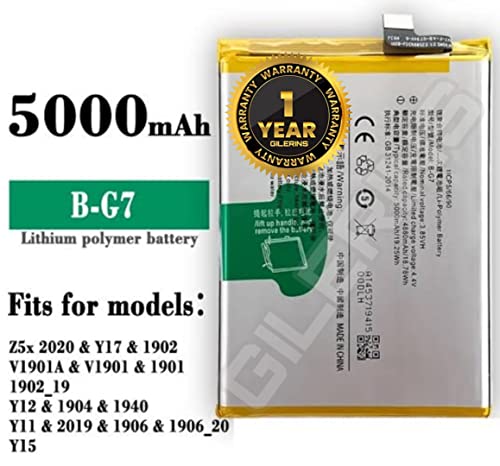 Image of Original B-G7 Battery for Vivo Y12, Vivo Y15, Y17, Z1 Pro & U10 Battery with 1 Year Warranty*****(RR17)