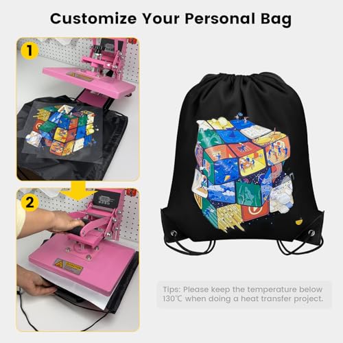 Vorspack 100 Pcs Drawstring Bags Bulk - Lightweight Drawstring Backpack, Cinch Bag for Party Sport Gym Trip Gift - 20 Colors3