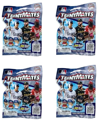 Party Animal MLB 2026 TeenyMates Figures Team Colors One Size (4 Blind Packs)