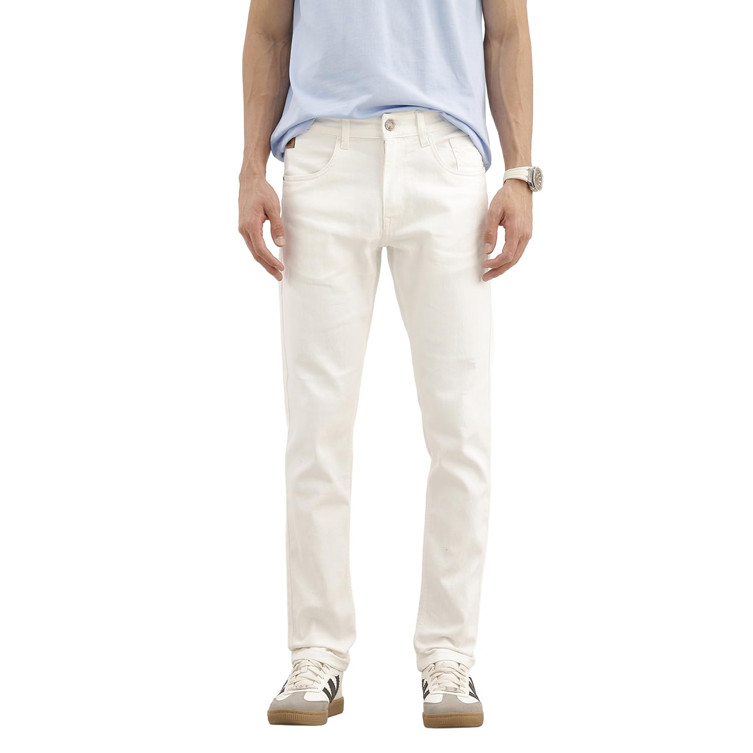 wrogn Men's Slim Fit Jeans | Mid Rise | Jeans for Man-picture-22