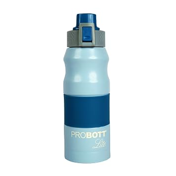 PROBOTT LITE Bliss Single Wall Stainless Steel Water Bottle Without Vacuum Tech, 850ml Blue