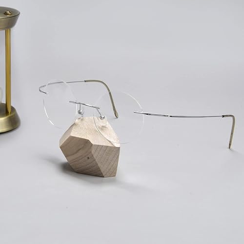 Miniatura 2 de Eyekepper Lectores redondos sin montura Titanium del círculo de los vidrios de lectura para los hombres