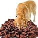 IEUUMLER Tapis de Fouille Chien Snuffle Mat Tapis éducateurs pour Chiens Dog Puzzle Toys IE075 (45x45cm, Brown)