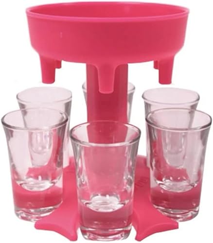 Miniatura 1 de Dispensador de 6 vasos de chupito, dispensador de chupitos de 6 vías, dispensador de bebidas heladas de licor, dispensador automático de vino,