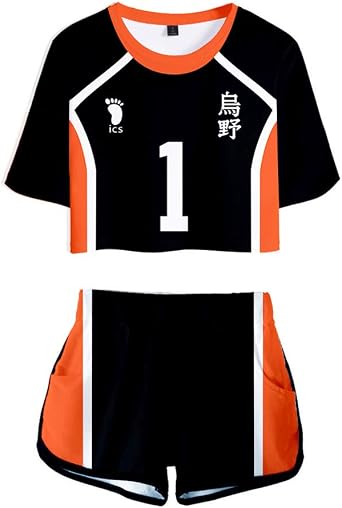 Anime Cosplay Costume Hinata Shoyo High School Volleyball Uniform Shirt Shorts for Halloween