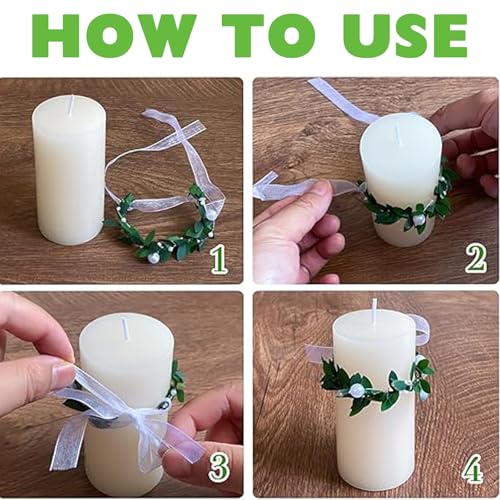 BSITSSS 3 Stück Kerzentropfschutz, Tropfschutz Taufkerzen für Kerzen 3-6cm Durchmesser, Kerzenrock Kommunion, Erstkommunion Deko Kränze Kerzenringe, Tropfenfänger Kommunionkerze Kerzenkranz