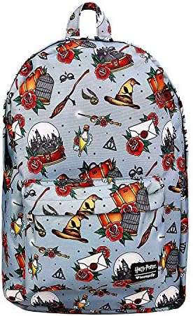 Loungefly x Harry Potter Relics Tattoo AOP Backpack