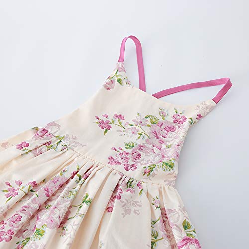 Arbag Summer Girl Bandage Backless Sweet Floral Print Casual Dress3