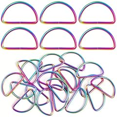 Rainbow D-ring-20 Pcs-1.5 Inch