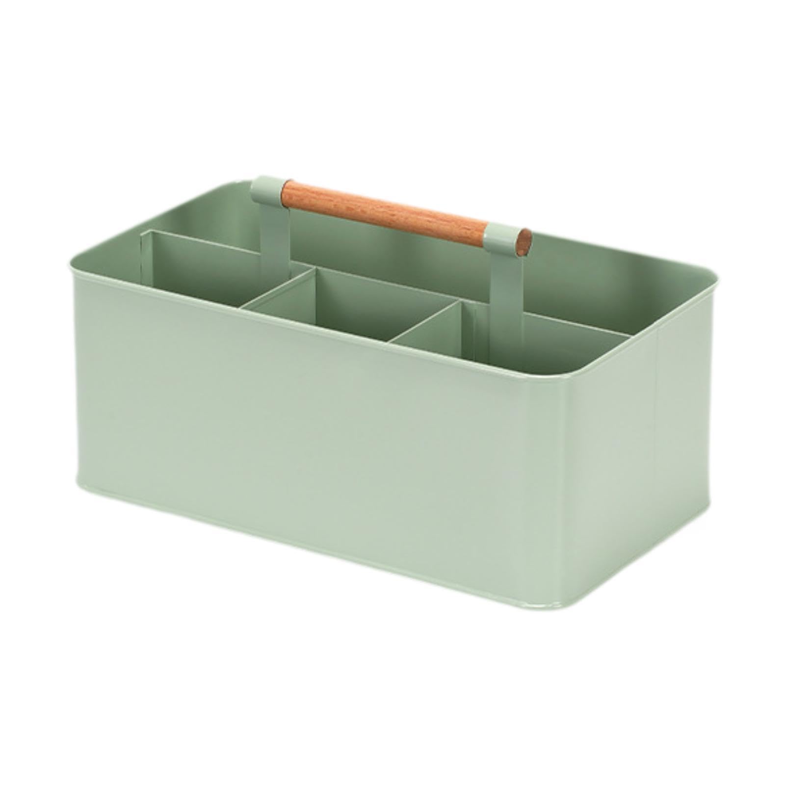 Cesto Porta Attrezzi da Giardino con Manico in Legno – Contenitore per Attrezzi da Giardinaggio – Idea Regalo per Appassionati di Giard, Verde