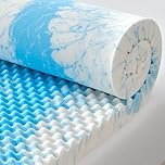 SINWEEK 2 Inch Egg Crate Memory Foam Mattress Topper Twin Size, Soft Mattress Pad for Back Pain Relief, Bed Topper, CertiPUR-US Certified, Blue