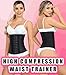 LADYSLIM ALL NEW Waist Trainer Cincher for Women Faja Colombiana Latex Body Shaper Reductora Cinturilla Modeladora Para Mujer Black S