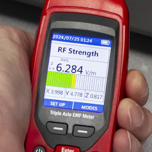 Medidor EMF85 Triple Axis EMF RF Wi-Fi 50MHz-8GHz miniatura 5