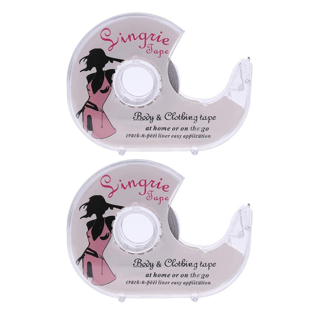 nivaa 2x Double-Sided Lingerie Tape Adhesive For Clothes Dress Body Wedding Prom-picture-41