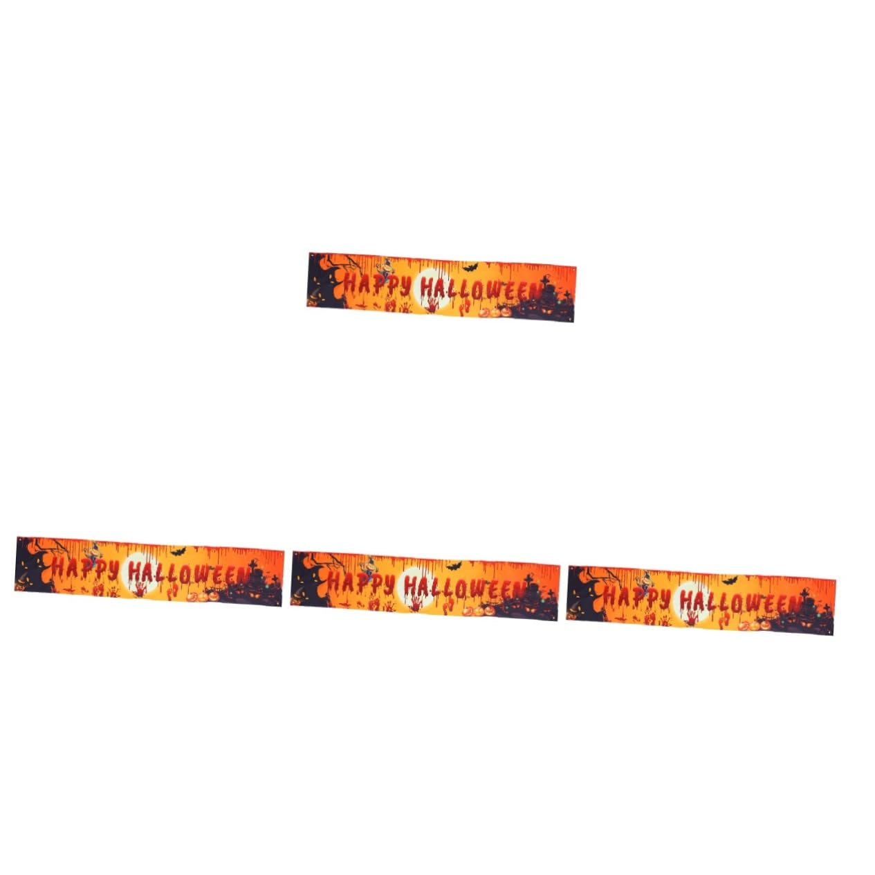 Alasum 4 szt. Halloween baner Happy Halloween girlanda Halloween chorągiewki Halloween na zewnątrz znak flaga baner Halloween ganek znak Halloween wisząca dekoracja znaki na drzwi wejściowe kolorowe