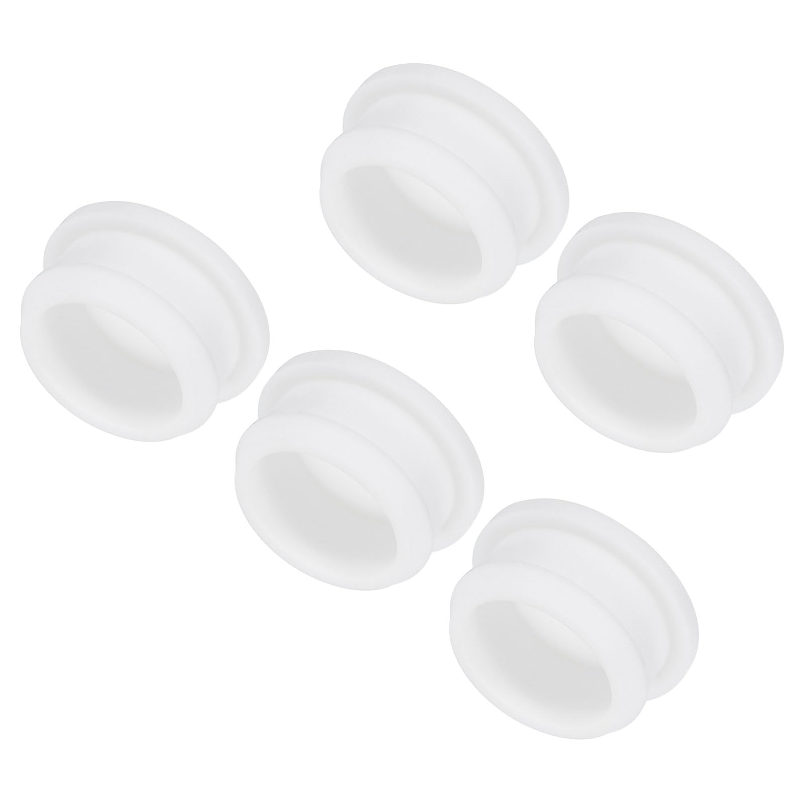 MECCANIXITY Silicone Snap in Locking Hole Plugs Rubber Panel Seal Cover Flush Type Panel Round for Kitchen Rubber Bulkheads Waterproof Sealing Plugs