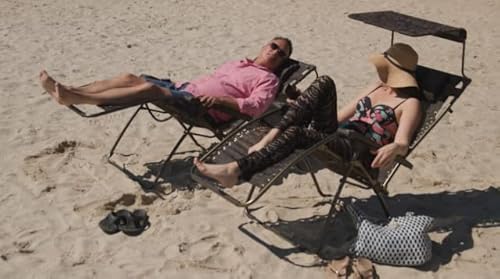 Bliss Hammocks Gfc-452Wsr Wide Xl Zero Gravity W/Canopy, Pillow, & Drink Tray Folding Outdoor Lawn, Deck, Patio Adjustable Lounge Chair, 360 Lbs. Capacity, Weather And Rust Resistant, 30-Inch, Sand #TOP7