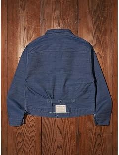 Vintage Clothing 1879 Pleated Trucker Jacket A4395: 0000 A43950000 Organic Dark Indigo