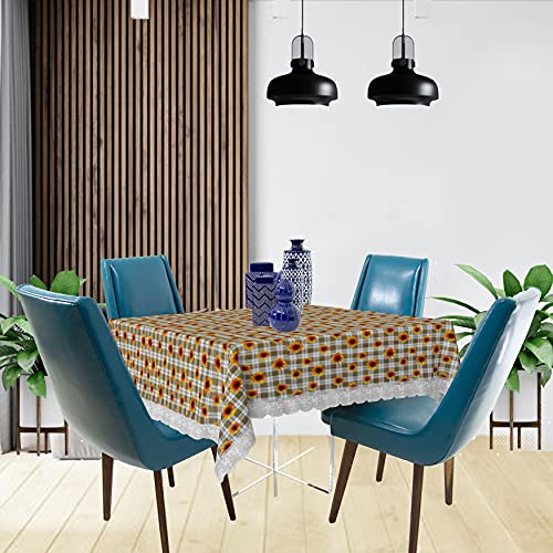 Star Weaves PVC Printed Square Centre Table Cover -(Size 48×48 Inch) KUM83 Star Weaves PVC Printed Square Centre Table Cover -(Size 48×48 Inch) KUM83