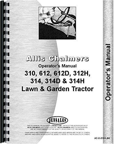 Allis Chalmers 312 Lawn and Garden Tractor Operators Manual