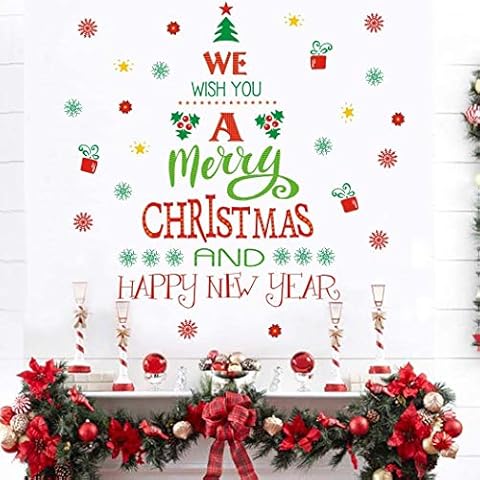 Merry Christmas Quotes Wall Decals by KAIRNE Cover