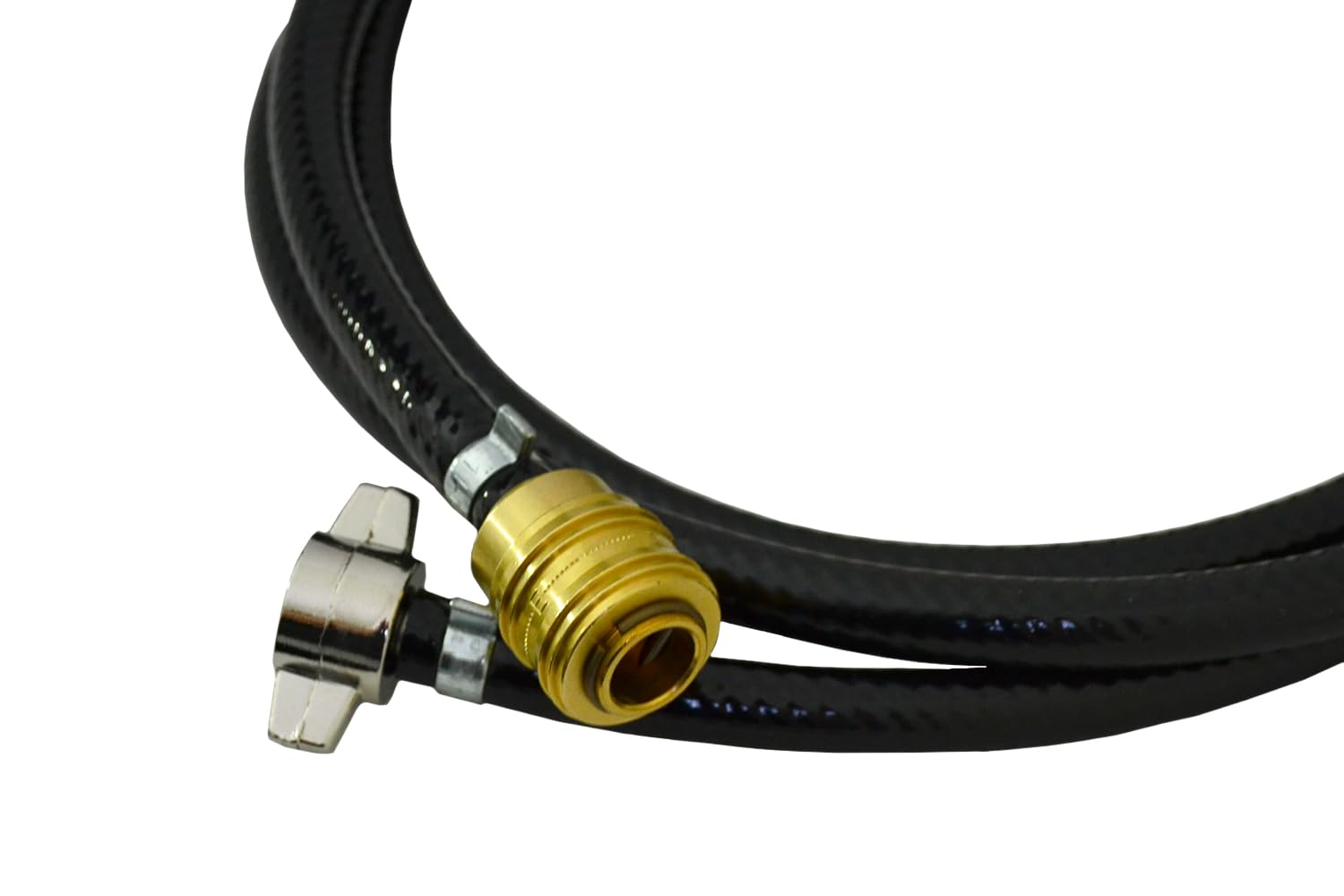 M16 x 1,5, tubi di riempimento per pneumatici, colore nero, (M16 x 1,5/2 m, frizione NW7,2)