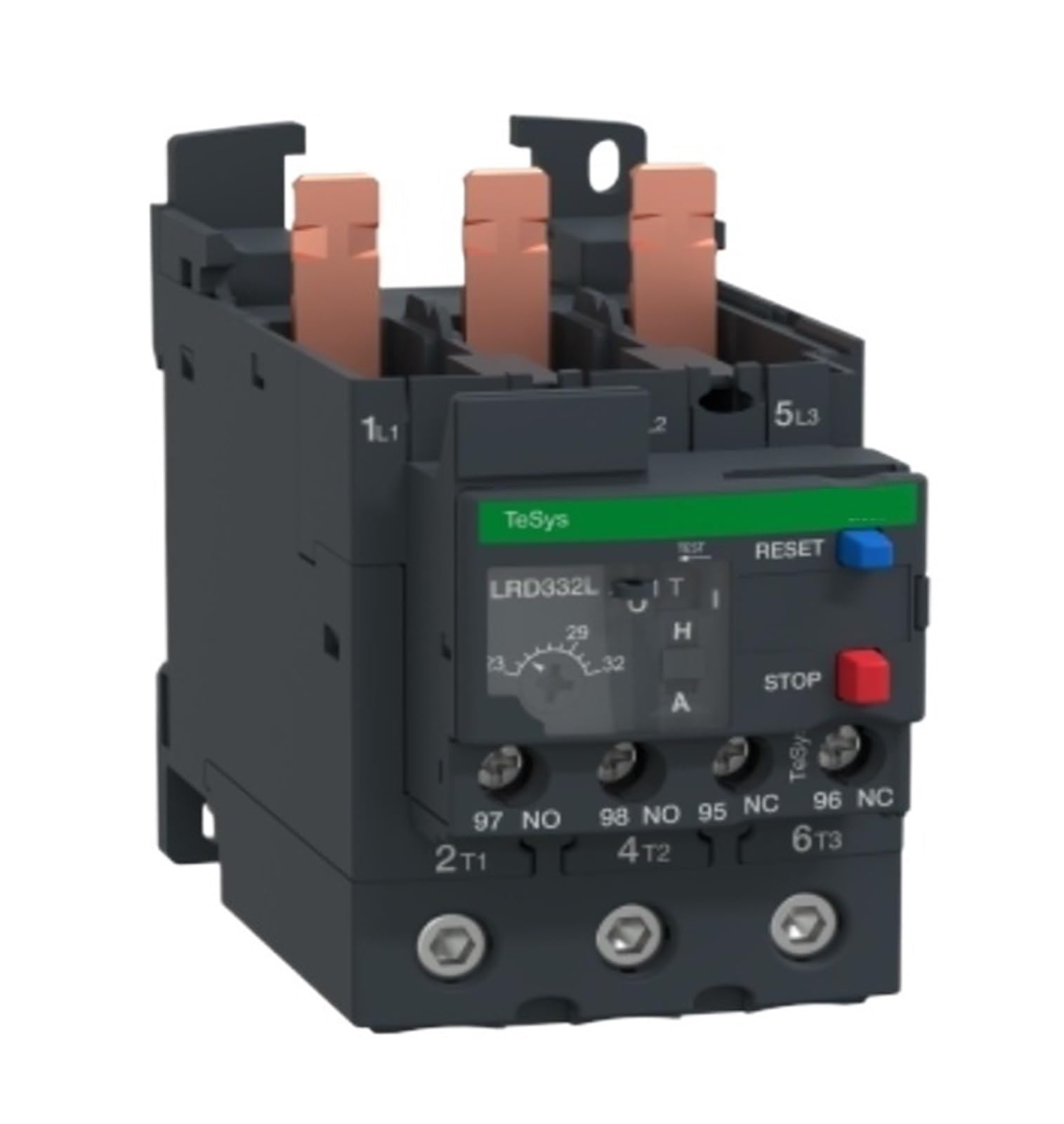 ZVQYSGIW LRD332L overload relay, 690VAC, 23 to 32A, 1NO+1NC, class 20, for D40A to D65A