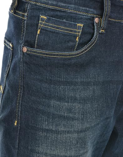 Image of Numero Uno Mens Faded Mid Rise Regular Fit Sustainable Stretchable Jeans