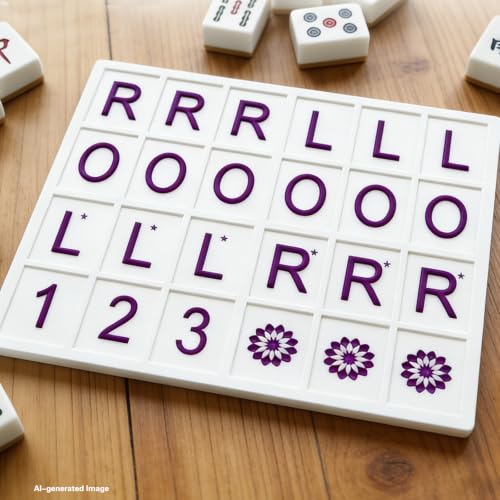 AGLOO Tablero portátil de práctica de Mahjong miniatura 4