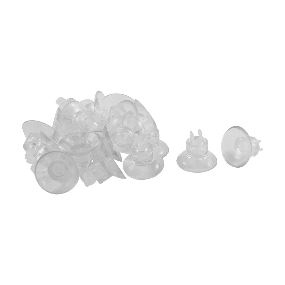 Klare Aquarium-Saugnapf-Clips – 25 Stück, Ø 2,5 Cm, Für Schläuche Bis 5 Mm, PVC, Wiederverwendbar