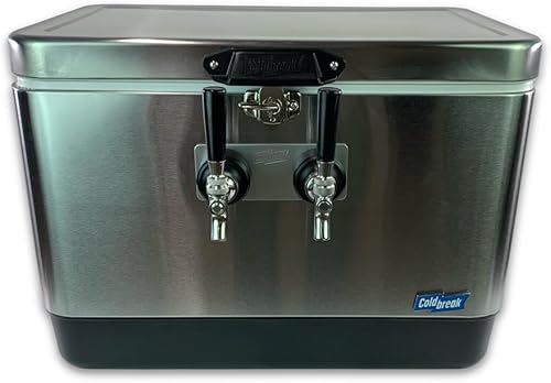 Miniatura 2 de Coldbreak, 2-Tap, Jockey Box, Barra portátil, Grado profesional, Bobinas inoxidables de 50', Entrada trasera, Acero inoxidable