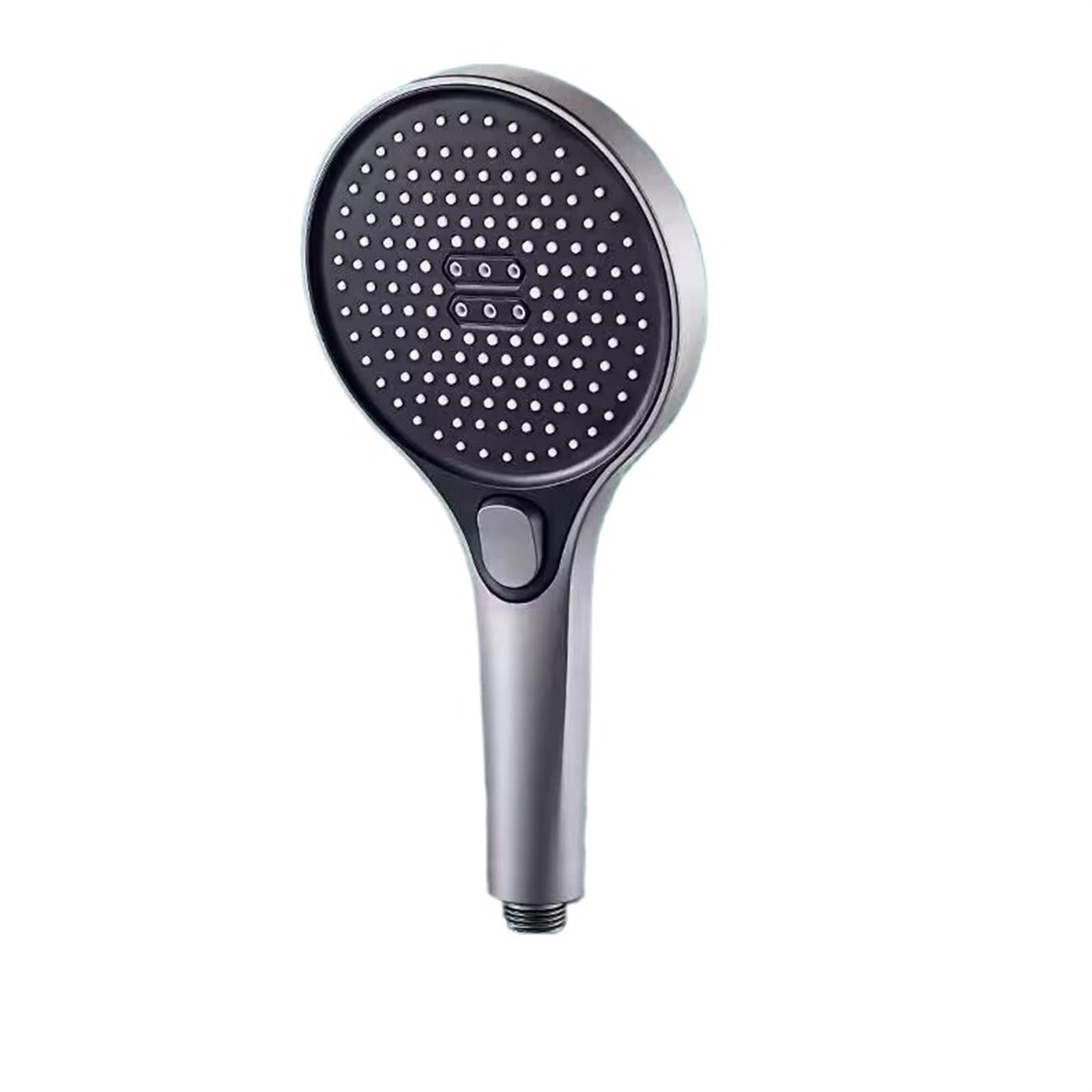 Yxinaer Grey Shower B Shower Head Shower Head High Pressure Water Saving Spray Nozzle Massage Rainfall Bathroom Accessories Big 130Mm Black 3 Modes For Home And Gym(Grey Shower B)