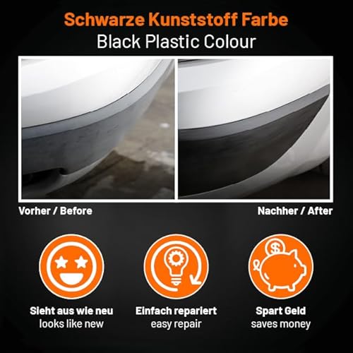 Quixx Black Plastic Colour Mehrfarbig Kunststoff-Farbe 75ml