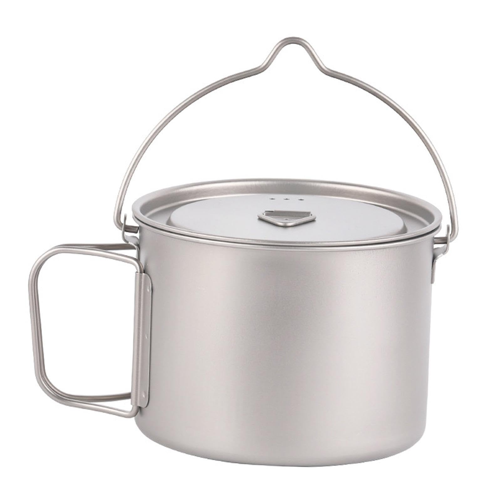 Mug en Titane pour l'extérieur : Polyvalent et léger, Indispensable pour Boire Lors de randonnées, de Camping de Pique-niques en Famille au Parc. Casserole Titane