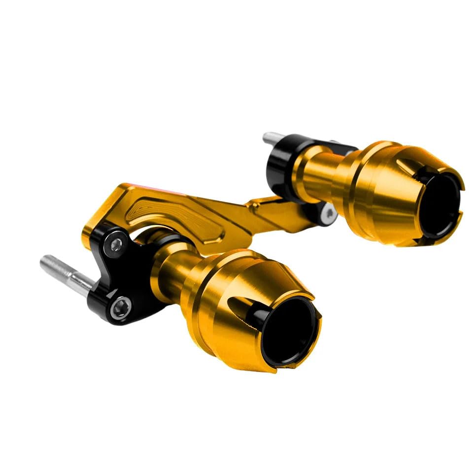 Image of Vagary Fork Slider -Anti Crash Protector Rear Fork Wheel Slider for Yamaha Aerox 155 (Golden)