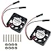 MakerFocus 2pcs Raspberry Pi DC Brushless Cooling Fan Heatsink Cooler Radiator Connector Separating One-to-Two Interface 3.3V 5V for Raspberry Pi 2/Pi 3/3B+ and Pi Zero/Zero W or Other Robot Project