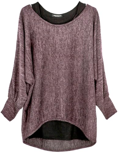 Emma & Giovanni – oversize tröja (2 stycken) – dam, Dämpad rosa, XL-XXL