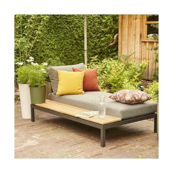 Siena Garden Lounge Recamiere Alvida rechts Anthrazit Teak