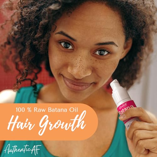 Raw Batana Oil for Hair Growth with Scalp Applicator – 100% Pure Honduran aceite de batana, Cold-Pressed & Unrefined – Hair Thickening Oil for Stronger Roots, Less Shedding & Fast Regrowth – 2oz