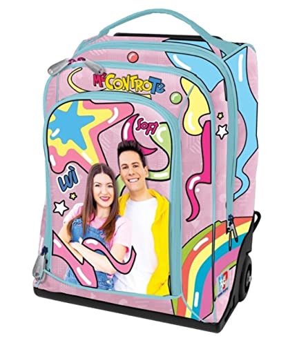 ME CONTRO TE TROLLEY Zaino Rosa Girl Ragazza + Penna