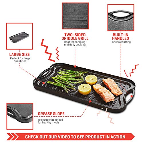 Uno Casa Cast Iron Griddle Grill