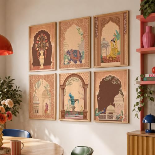 Image of kotart - Pichwai Wall Art Home Decor For Living Room Bedroom Office | Poster With Frame (14X20 Inch, B)