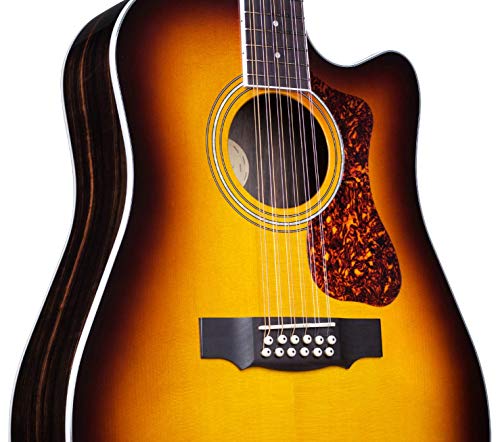 Guild D-2612CE Deluxe Antique Burst – guitare électro-acoustique 12 cordes - Les Beatles, Paul McCartney, John Lennon, RIngo Starr, George Harrison Guild D-2612CE Deluxe Antique Burst - guitare électro-acoustique 12 cordes – Image 4