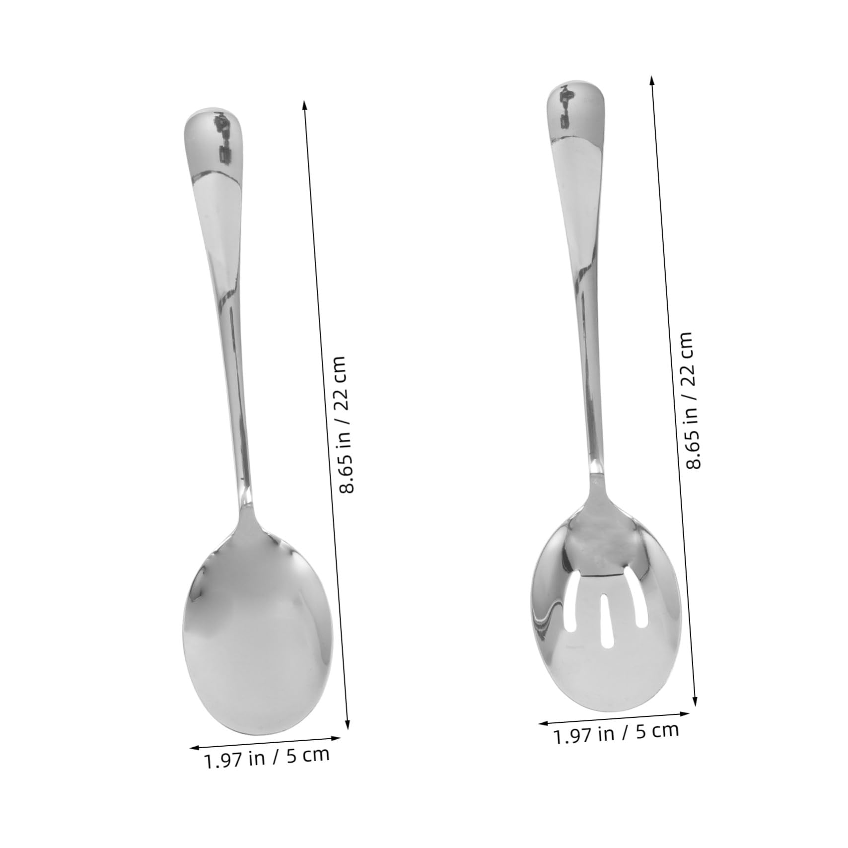 PRETYZOOM 3 Juegos Cucharas de Acero Inoxidable Grueso para Servir Cucharas Ranuradas para Buffet Utensilios Resistentes para Catering Cocinas y Uso Doméstico para Sopas y Guisos