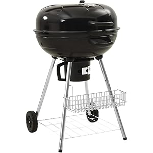 Kettle Charcoal BBQ Grill 73x58x96 cm Steel-Home & Garden Kitchen & Dining Kitchen Appliances Outdoor Grills