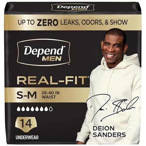 Image of Depend Real Fit Incontinence Underwear for Men, S /M, 14 Count